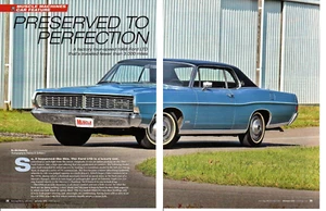1968 FORD LTD 428/340 HP ~ NICE 6-PAGE ARTICLE / AD - Imagen 1 de 1
