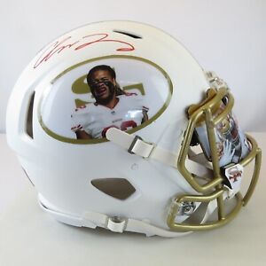 Chase Young Custom Authentic NFL Helmet - Gold with custom visor