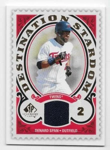 2009 SP LEGENDARY CUTS DESTINATION STARDOM JERSEY Denard Span #DSMDS - Picture 1 of 1
