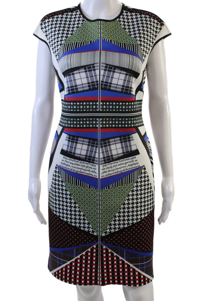 Vestido de mujer Clover Canyon estampado abstracto multicolor talla grande Foto 1 de 4