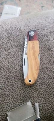 Joker Cocker 锁扣橄榄木折叠 1.4116 不锈钢口袋刀 NO47 — 第 1/4 张图片