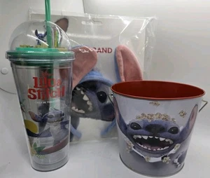 Lilo & Stitch Regal Combo Set – Ears Headband, Dome Cup, Popcorn Bucket - Picture 1 of 7