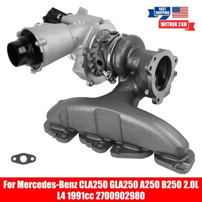 1 SET Turbo Turbocharger for Mercedes Benz GLA250 CLA250 A250 B250 2.0L /1991CC Foto 1 de 4