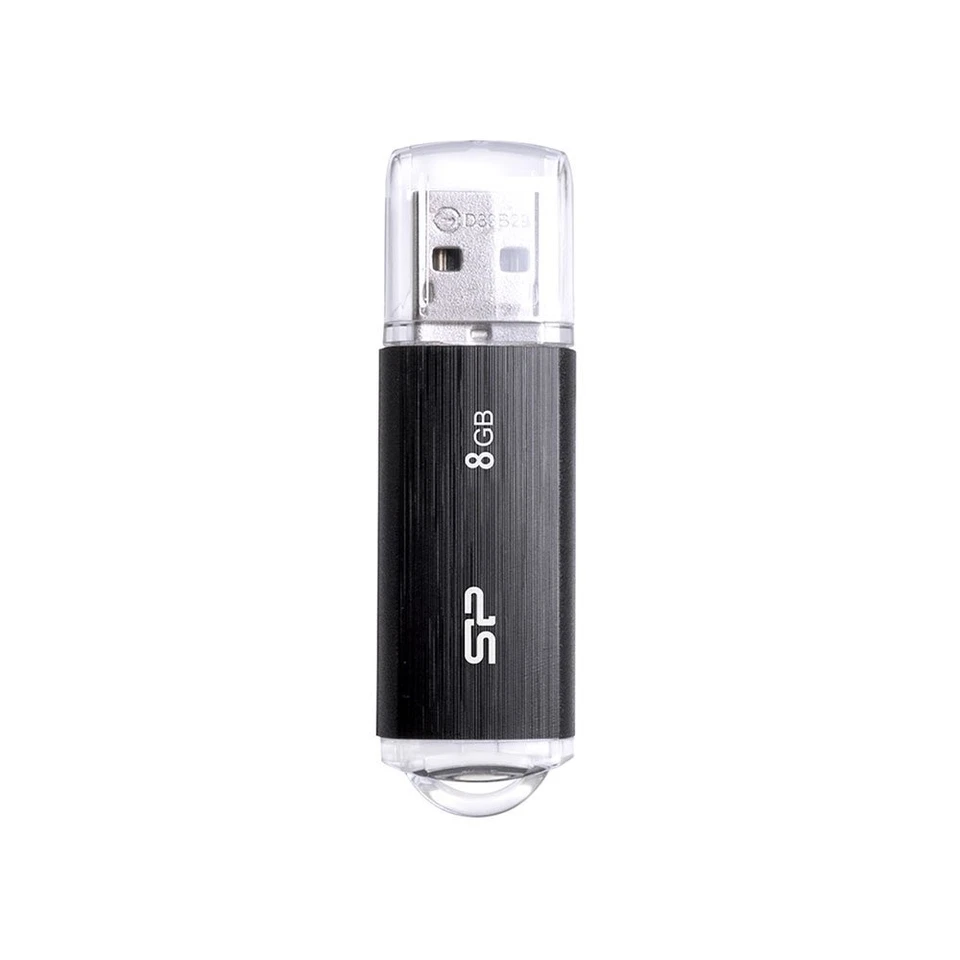 SILICON POWER Memory USB Ultima U02 8GB USB 2.0 Black - Image 1 of 1
