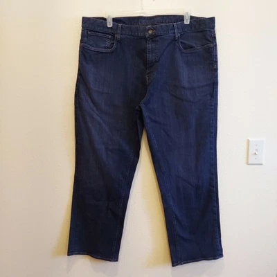 Pantalones de mezclilla para hombre Cutter & Buck 42X33 azul lavado oscuro denim elástico tiro alto Foto 1 de 4