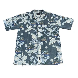 Sahara Club Hawaiin Button Up Shirt Size Large - Picture 1 of 6