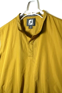 Footjoy Golf Pullover Vest Mens Size XL Brown Tan 1/4 Button Snap Sleeveless Top - Picture 1 of 10