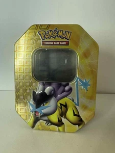 Juego de cartas coleccionables Pokémon Tin 2010 Raiku - Caja de almacenamiento vacía de coleccionista - Imagen 1 de 4