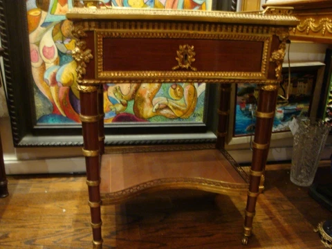 BEST OFFERS!! LOUIS XVI FRENCH BRONZE MOUNT MAHOGANY TABLE CHRISTIES $28,000! Cover