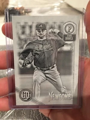 2018 Topps Gypsy Queen Black And White Sean Newcomb 12/50 - Image 1 of 2