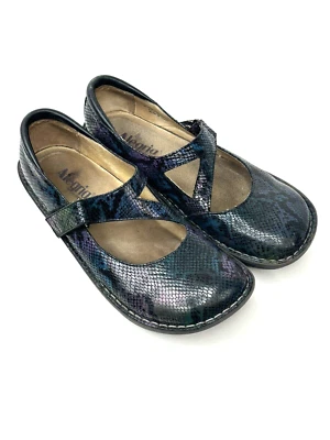 Туфли сабо женские Alegria Dayna разноцветные Mary Jane размер 40 змеиная кожа день-726 - Изображение 1 из 4