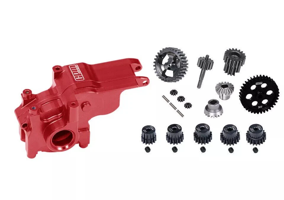 PINION GEAR TRANSMISSION CASE W. MAIN GEAR SET FOR LOSI RC 1/24 MICRO-B BUGGY - Image 1 of 4