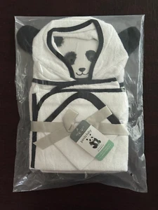 BedVoyage Panda Baby Hooded Bath Towel Set Washcloth Bamboo - 19989352 - Picture 1 of 7