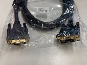 2m DVI Cable DVI-D to DVI-D Single Link PC Computer to Monitor Lead 2 Metre - Picture 1 of 3
