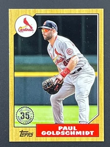 PAUL GOLDSCHMIDT 2022 Topps Serie 2 1987 Inserto Topps 87TB-31 Cardinals - Foto 1 di 2