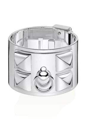 Pulsera Hermes Collier de Chien Plata de Ley Talla Pequeña SH (XS) Foto 1 de 4