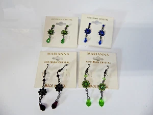 Konvolut 4 Marianna Österreichische Kristall Ohrringe - Bild 1 von 9