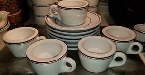 Lozapenco Expresso Set 5 Cups 6 Crackled Saucers - Picture 1 of 3