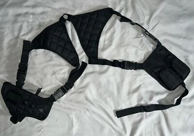 UTG Law Enforcement Horizontal Shoulder Holster Black PVC-H170B Universal Fit - Image 1 of 4