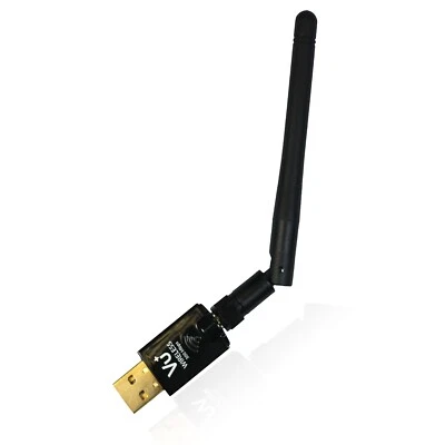 VU+ Wireless USB 2.0 Wlan WFI Stick Adapter 300Mbit 2.4 GHz mit Antenne - Bild 1 von 2