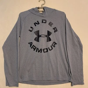 Under Armour Hoodie Lightweight Heat Gear Loose Coupe Youth Gray - Picture 1 of 8