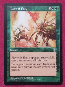 Magic The Gathering MIRAGE LURE OF PREY green card MTG - Picture 1 of 2