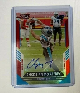 2021 Score Christian McCaffrey RED ZONE AUTO Gem Autograph #8/10 - Picture 1 of 2