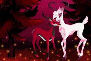 Deerly Beloved / Radiodust 5x7 Art Print Hazbin Hotel Fan-Made Unofficial - Picture 1 of 1