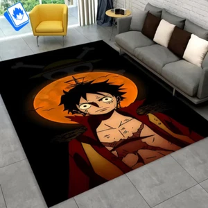 Tappeto One Piece 120x160cm Monkey D. Rufy Luffy Rubber Cappello di Paglia Anime - Picture 1 of 6