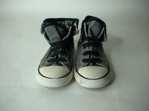 Top alto Converse All Star Chuck Taylor bambino taglia 9 lacci elastici neri 740487F