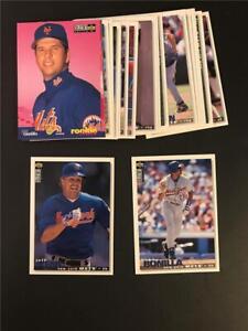 1995 UD Collector's Choice New York Mets Team Set 21 Cards With High # SP