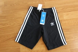 NWT GIRLS ADIDAS SZ S 8-10 BIKE SHORTS BLACK - Picture 1 of 4