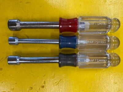 Vintage Craftsman 1/2 3/8 7/16 Series USA Nut Drivers lot of 3 - Image 1 of 4