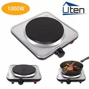 Kochplatte Einzel Kochfeld Tragbar Kocher Herdplatte Camping Heizplatte 1000W - Bild 1 von 12