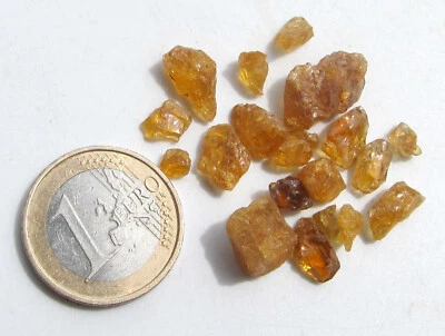 Turmalin gelb, Afrika Rohedelsteine Minerale Posten (E2226) - Bild 1 von 3