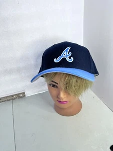 MLB Atlanta Braves SnapBack Hat Pacific Pro Series Navy/Powder Blue Adult OSFA - Picture 1 of 5