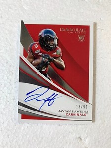 JAVIAN HAWKINS - 2021 COLLEGIATE IMMACULATE #129 RC AUTO /99