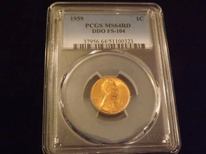 1959    1 C           DDO               PCGS  MS 64 RD - Picture 1 of 2