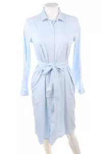 van Laack Kleid Hemdkleid Blusenkleid S hellblau weiß - Bild 1 von 5