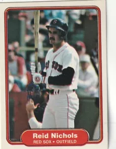 KOSTENLOSER VERSAND - NEUWERTIG - 1982 Fleer Reid Nichols #300 RED SOX PLUS BONUSKARTEN - Bild 1 von 1