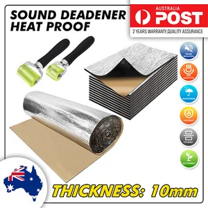 Sound Deadener Car Heat Shield Insulation Noise Proofing Foam Deadening Mat/10mm - Picture 1 of 39
