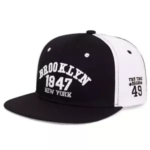 BROOKLYN 1947 Embroidery Snapback Hat Adult Hip Hop Caps Outdoor Sports Sun Hats - Picture 1 of 9