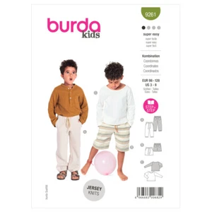 BURDA KIDS 9261 COORDINATES CHILD'S Sewing Pattern Ages 3-8 Years Skill: EASY - Picture 1 of 8