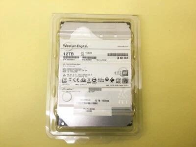 Netapp WD DC HC520 12TB 7.2K SAS 12Gbps 256MB 3.5" HDD HUH721212AL5204 New - Image 1 of 3