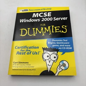MCSE Windows 2000 Server for Dummies by Curt Simmons (2000, Trade Paperback) - Picture 1 of 1