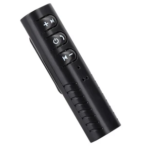 Black BT Receiver Speaker Lavalier Clipon Headset VehicleMounted Conve NEW - Afbeelding 1 van 12