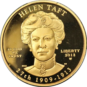 2013-W First Spouse Gold $10 Helen Taft PCGS PR69 DCAM 1st Strike - Picture 1 of 4