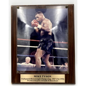 Mike Tyson handsignierte 13x10 Plakette Undisputed Heavyweight Champ mit COA - Bild 1 von 13