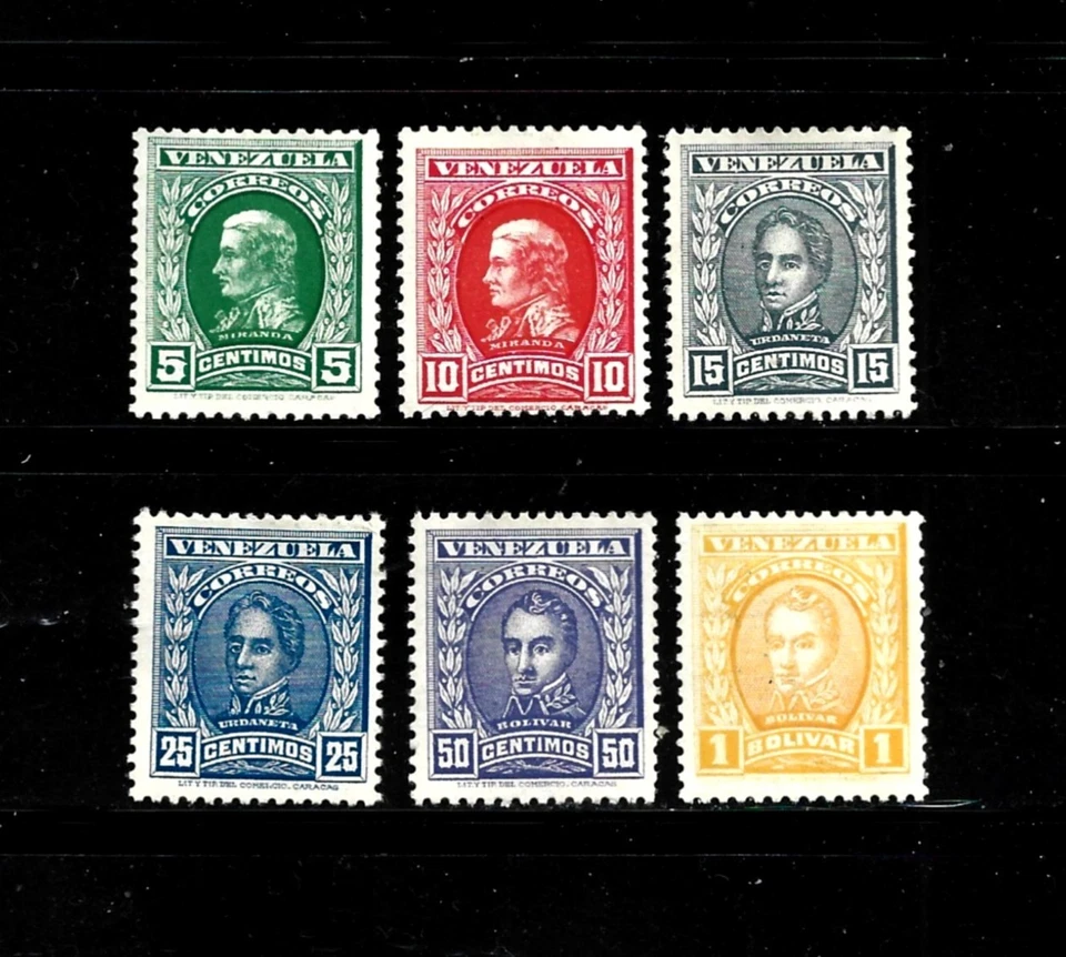 Sello Venezuela Scott - #250-255 - Juego - Como nuevo/H - OG-1911 Foto 1 de 1