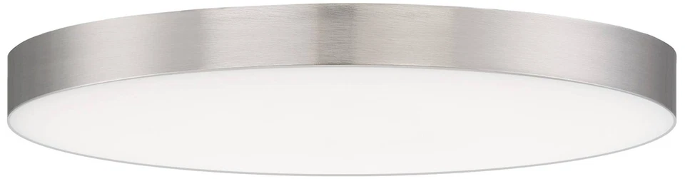Maxim Trim 9" Wide Round Satin Nickel LED Ceiling Light - Image 1 of 1
